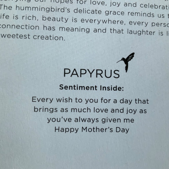 Papyrus Happy Mother’s Day Grandma card embroidered new - Picture 2 of 2